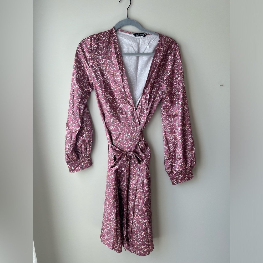 Silky Wrap Dress